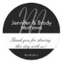 Wedding Bride & Groom Thank You Favor Sticker