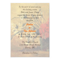 wedding, bride's parents invitation custom invitation