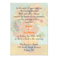 wedding, bride's parents invitation cards