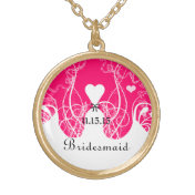 Wedding Bridesmaid Keepsake Thank You Necklace
