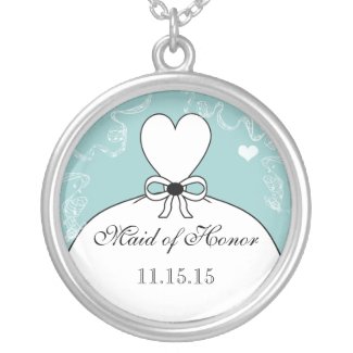 Wedding Bridesmaid Keepsake Thank You Necklace necklace