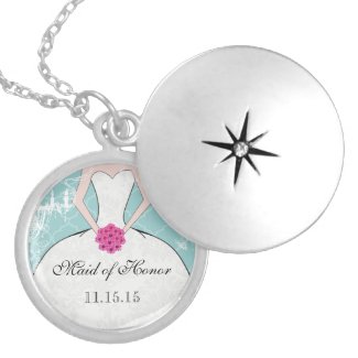 Wedding Bridesmaid Keepsake Thank You Necklace