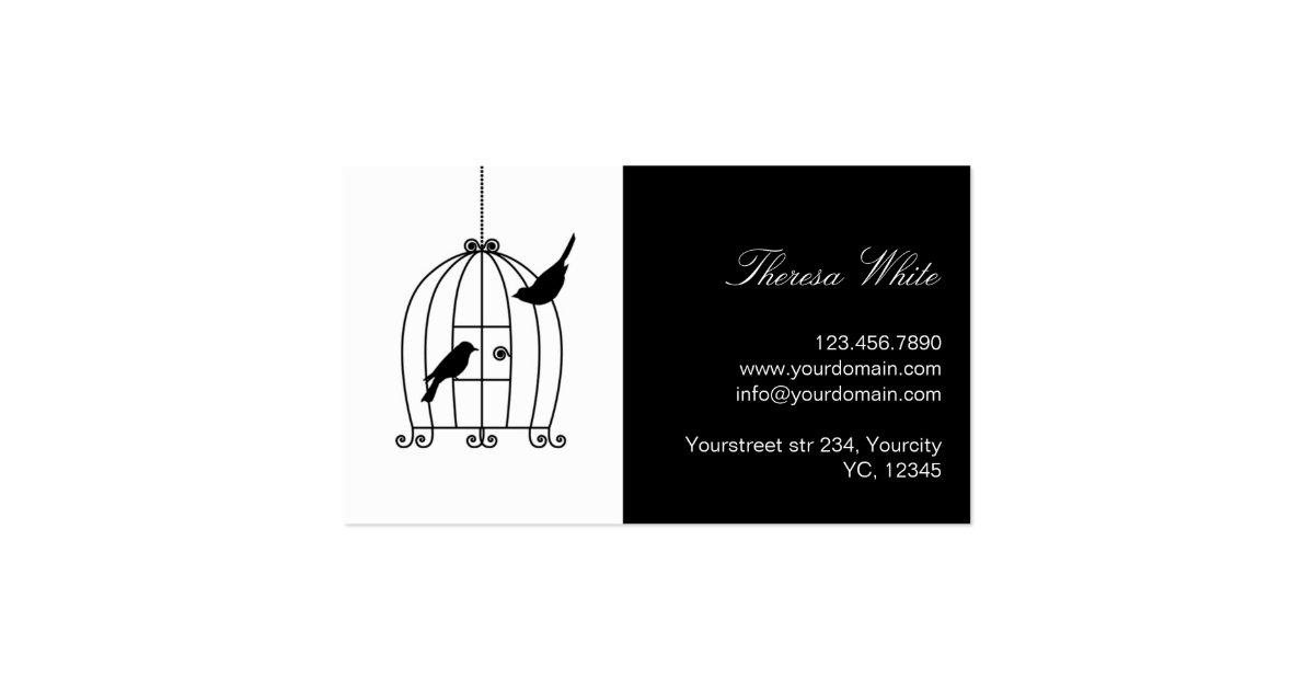 cage card template wedding business card template bird cage zazzle cage card template wedding business card template bird cage zazzle