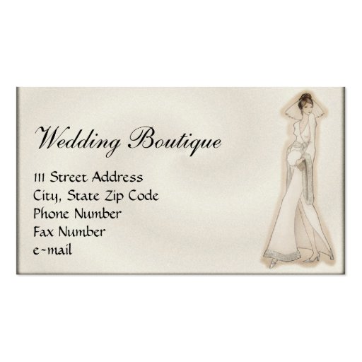 Wedding Business Cards (front side)