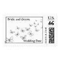 Wedding Butterfly Postage Stamp