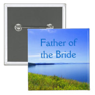 Wedding button, father of the bride or groom.