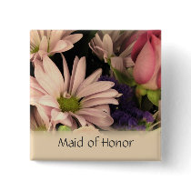 Wedding button for Maid of Honor