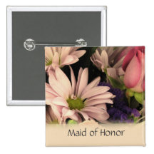 Wedding button for Maid of Honor