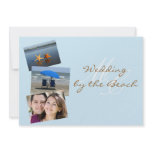 Wedding by the Beach Custom Photo Invitation