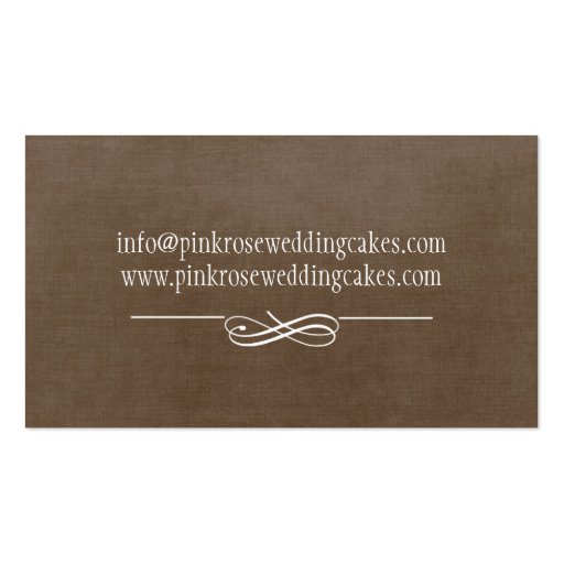 Wedding Cake Artist Business Cards (back side)