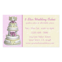 Wedding Cake Bakery Business Card