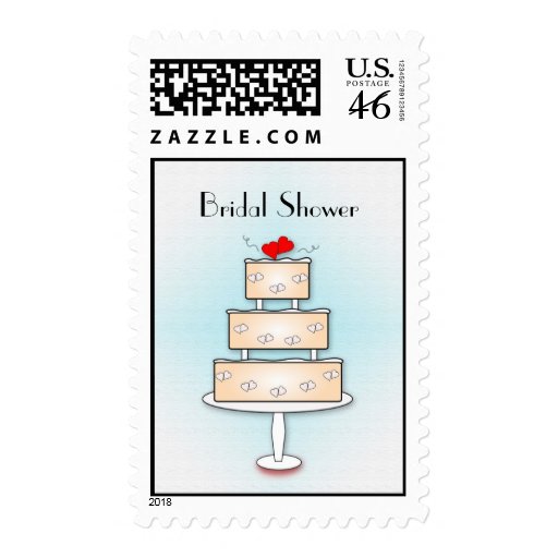 Wedding Cake, Bridal Shower Postage