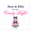Wedding Cake Candy Buffet Sticker sticker