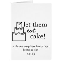 Wedding - Cake Card