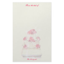 Wedding Cake Custom Paper! stationery by FairyWoods Wedding Cake Custom Paper! stationery