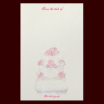 Wedding Cake Custom Paper! stationery by FairyWoods Wedding Cake Custom Paper! stationery