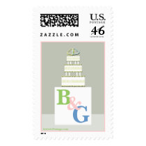 Wedding Cake Custom Postage Stamp