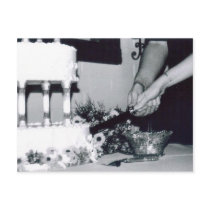 Wedding Cake Cutting postcards