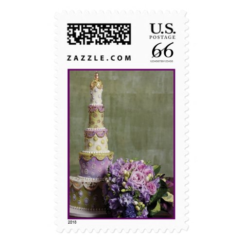 Wedding Cake Decadence Postage - large stamp