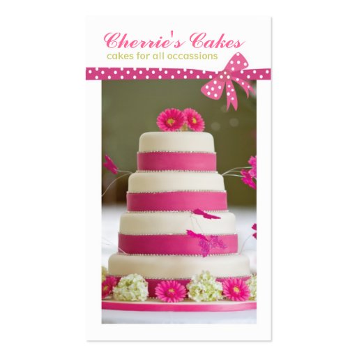 Wedding Cake Designer Business Cards
