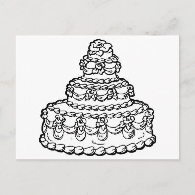 Wedding Cake Drawing Visit The Bridal Shop for all your wedding postage 