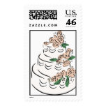 Wedding Cake Floral Accents Stamps