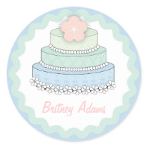 Wedding Cake Gift Label stickers by MissNNick Wedding Cake Gift Label stickers