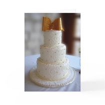 Wedding Cake Greeting Card by cre8iveheart Wedding Cake Greeting Card