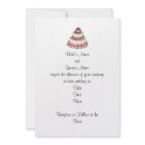 Wedding Cake Invitation