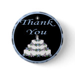 Wedding Cake Invitation Set Button
