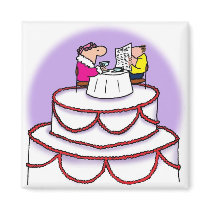 Wedding Cake magnets by phyllidi Wedding Cake magnets