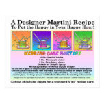 Wedding Cake Martini Recipe Card Postcard