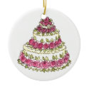 Wedding Cake Ornament ornament