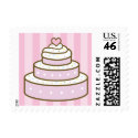 wedding cake postage by thecuteinstitute wedding cake postage