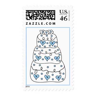 Wedding Cake Postage Stamps