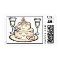 Wedding Cake postage by MishMoshTees Wedding Cake postage
