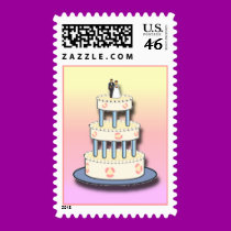 Wedding Cake Postage stamps