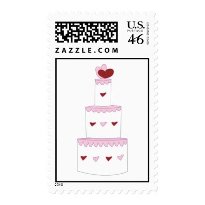 Wedding cake stamps