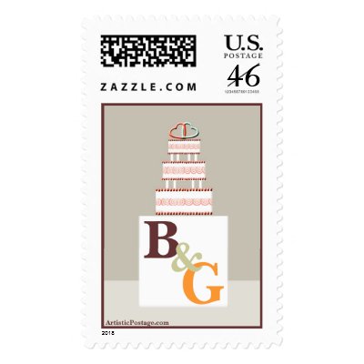Wedding Cake Postage Stamp