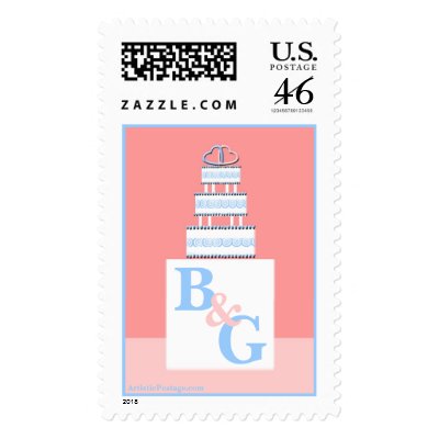 Wedding Cake Postage Stamp