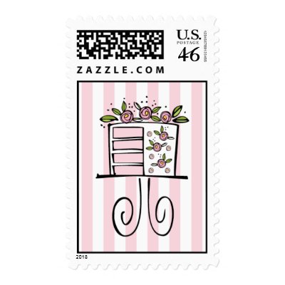 Wedding Cake Postage Stamp