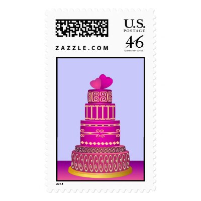 Wedding Cake Postage Stamp
