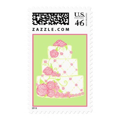 Wedding Cake Postage Stamp