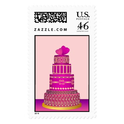 Wedding Cake Postage Stamp