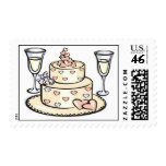 Wedding Cake Postage Stamp