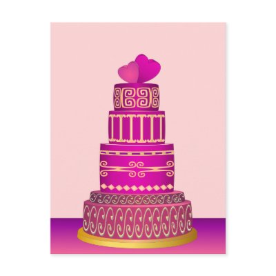 Wedding Cake Postcard