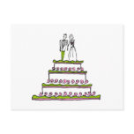 WEDDING CAKE POSTCARDS