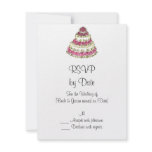 Wedding Cake RSVP invitations