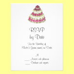 Wedding Cake RSVP invitations