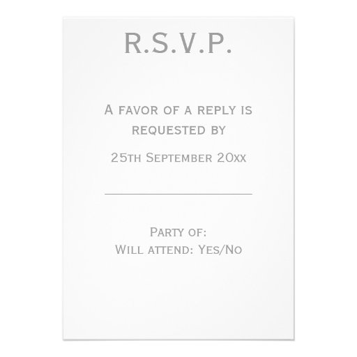 Wedding Cake RSVP Personalized Announcement